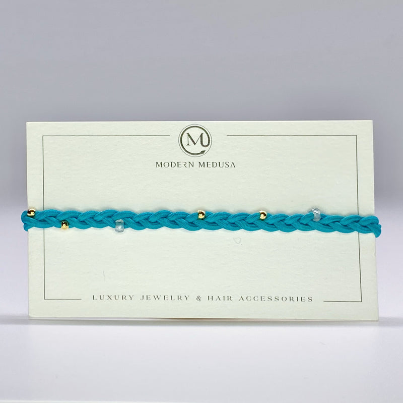 Gaia Band - Hand-Braided Gold Fill & Semiprecious Stone Bracelet