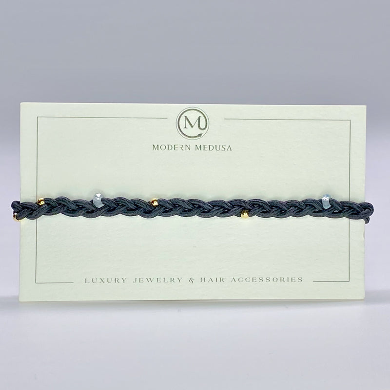 Gaia Band - Hand-Braided Gold Fill & Semiprecious Stone Bracelet