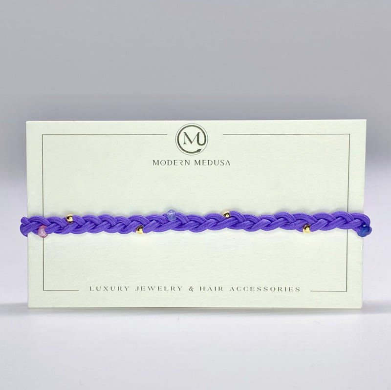 Gaia Band - Hand-Braided Gold Fill & Semiprecious Stone Bracelet