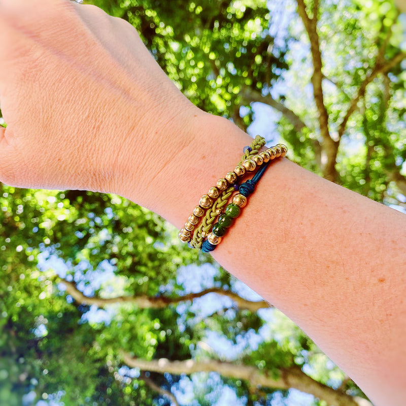 Bada Bling - Timeless 5mm Gold Fill or 9k Solid Gold Bead Bracelet