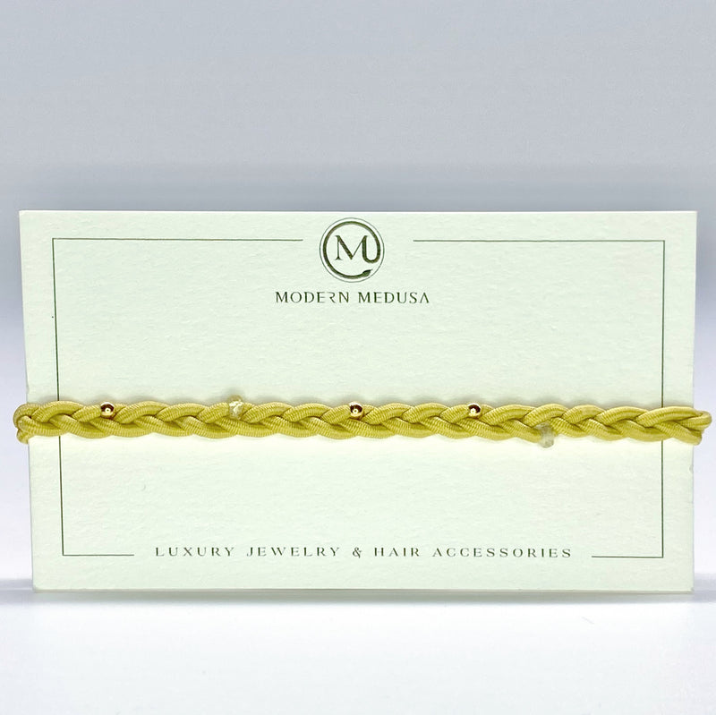 Gaia Band - Hand-Braided Gold Fill & Semiprecious Stone Bracelet