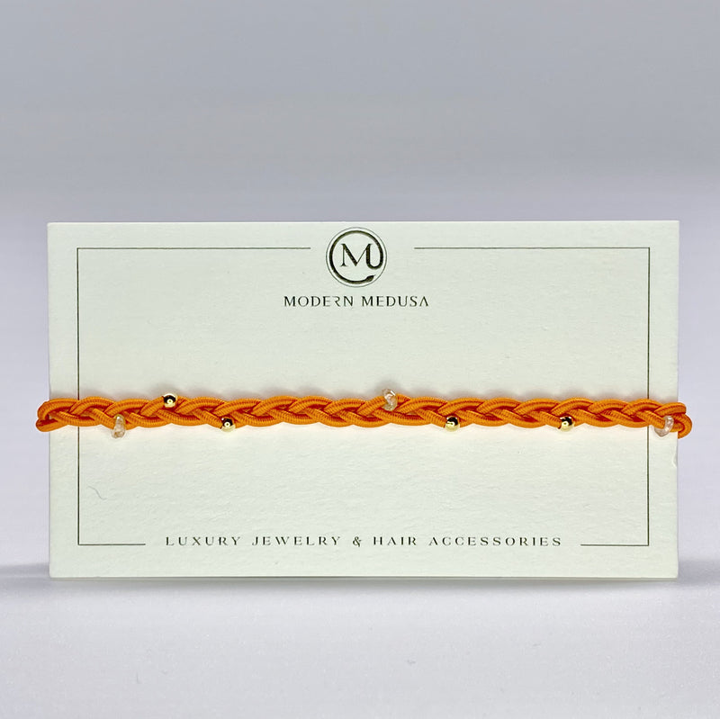 Gaia Band - Hand-Braided Gold Fill & Semiprecious Stone Bracelet