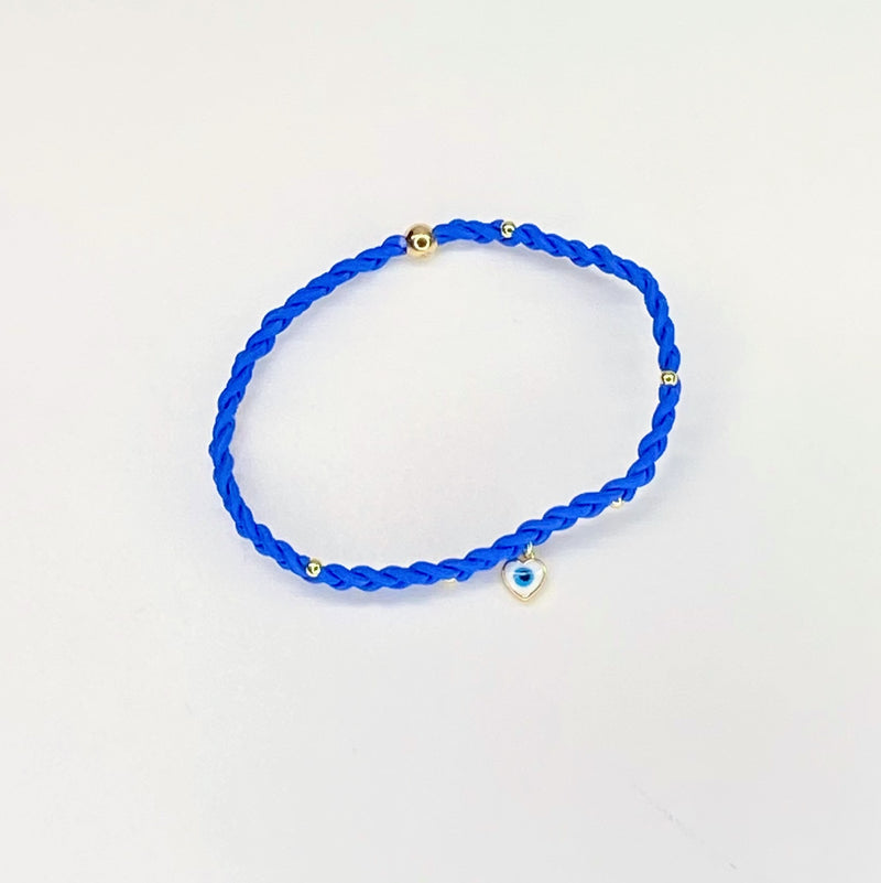 Mati in Love - 14k Gold Fill Heart Evil Eye Protection Bracelet