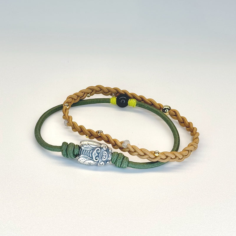 Cicada - Sterling Silver & Black Onyx Transformation Bracelet