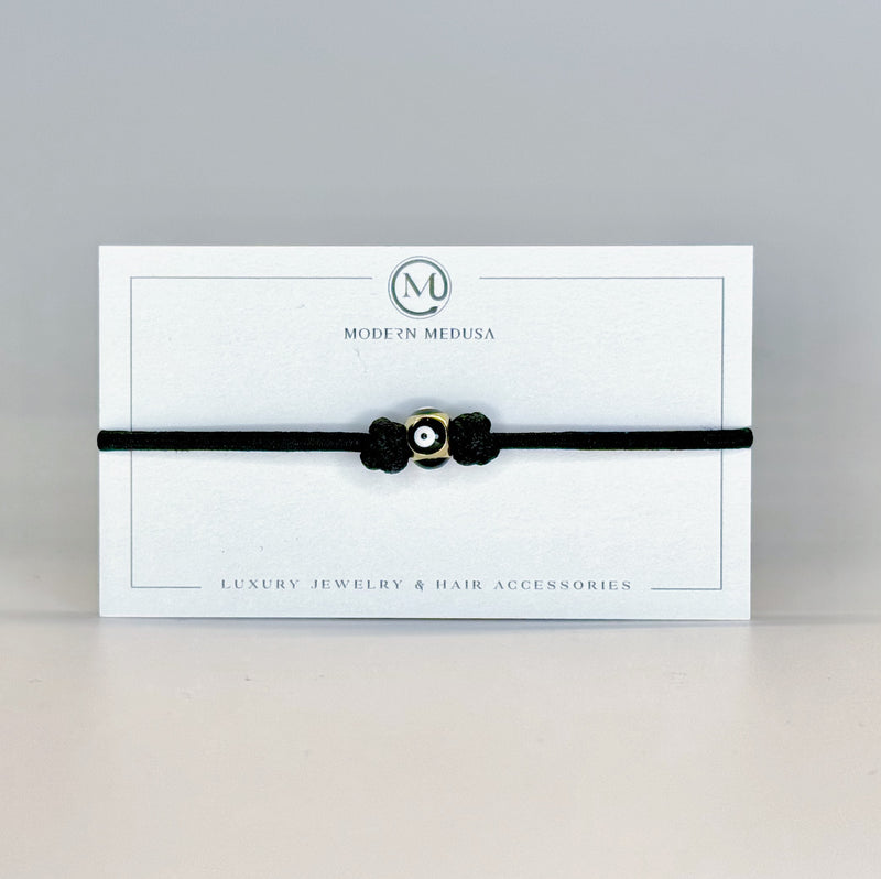A Little Bit of Luck - Gold Fill & Enamel Mati Evil Eye Bracelet